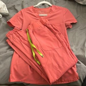 FIGS Hot Coral Set XXS Catarina / XS Taldora